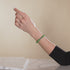 Gleaming Grove | .925 Sterling Silver | Firefly Glass Bracelet